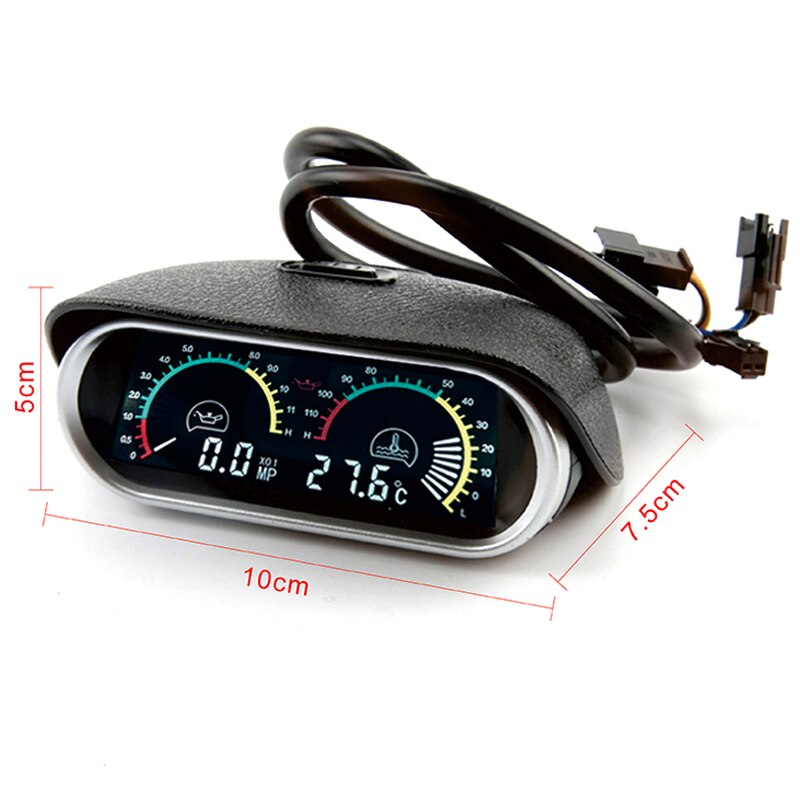 Oliedrukmeter 12V 0-8 kg-cm2 D52mm zwart - Bakker IJlst