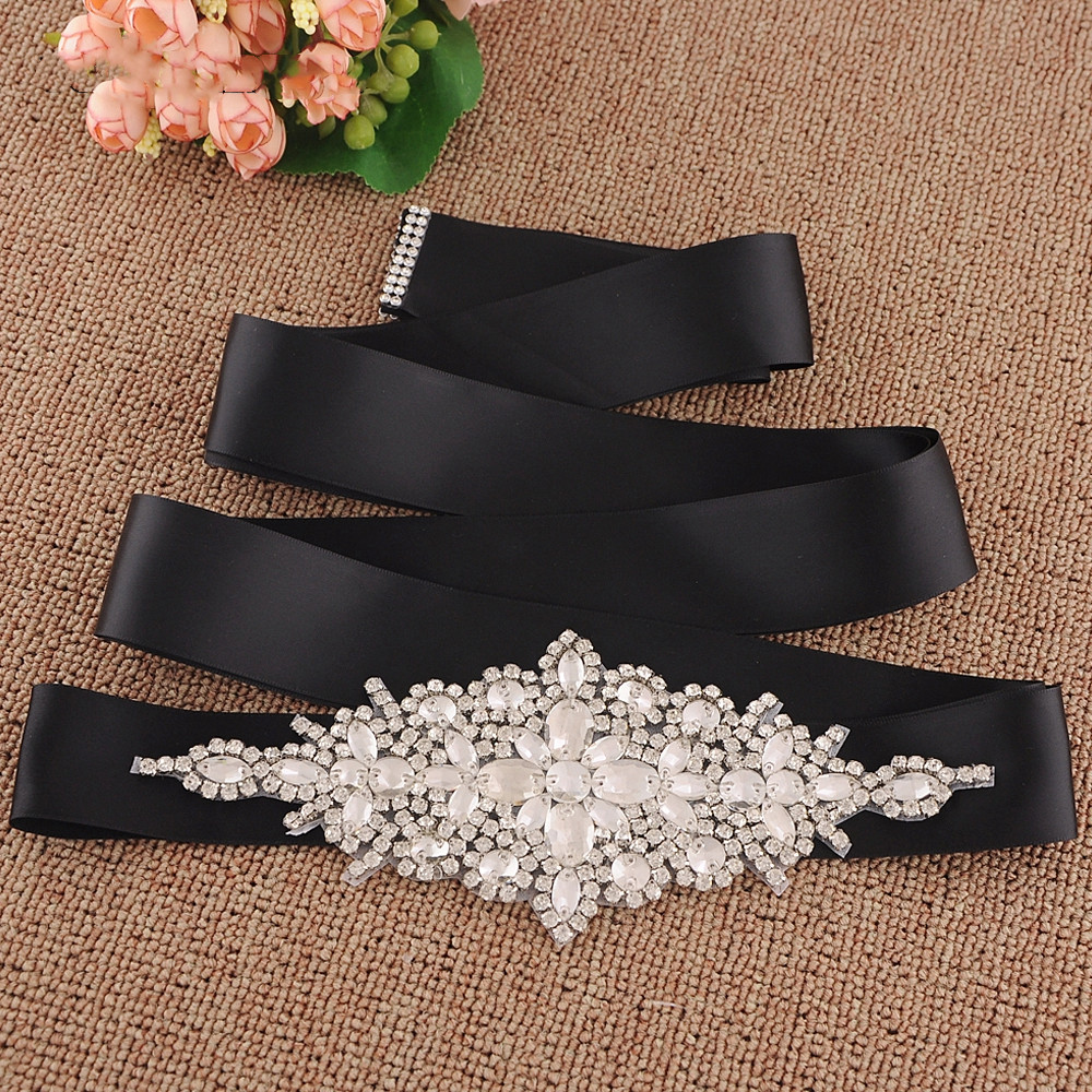Rhinestone Beaded Women's Belt Wedding Belt Accessories Bride Bridesmaid Bridal Sashes Belts For Evening Party Prom Gown Dress