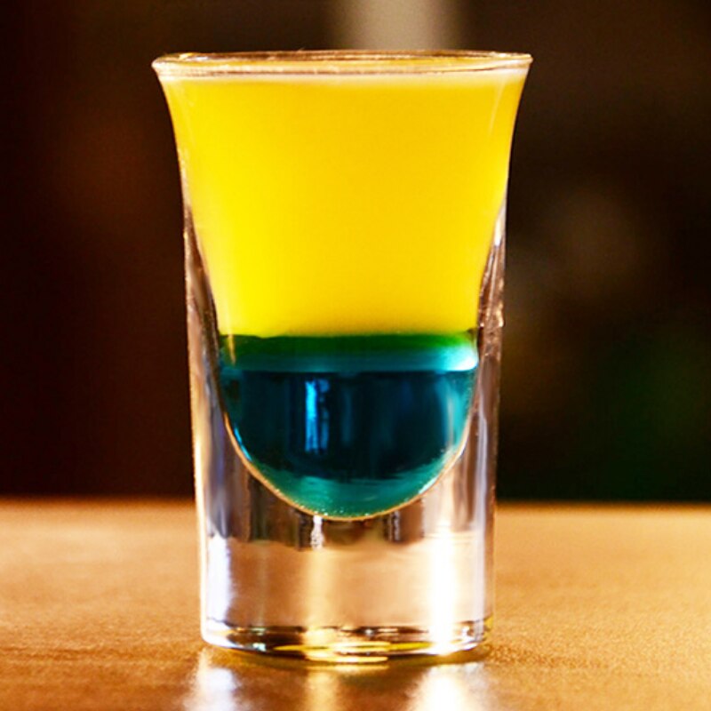 30-38ml Thick-Bottomed Shot Glass Cocktail Vodka Sake Shochu Tequila Cup Fruit Wine Family Bar Drinkware