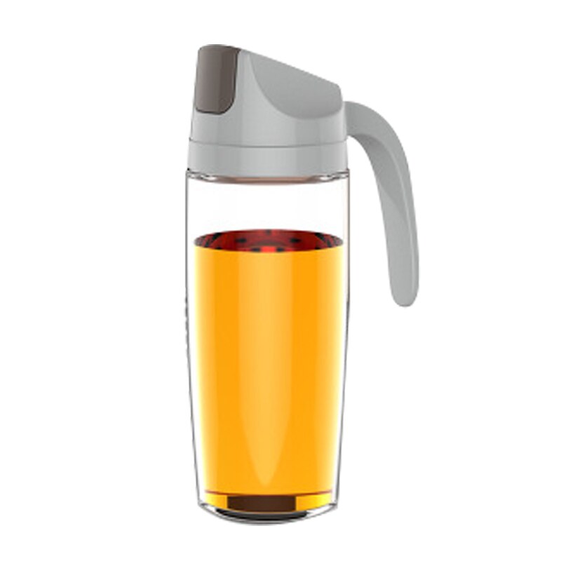 Da cucina di Olio di Vetro Bottiglia di distributore Automatico di Apertura Chiusura Casa Bottiglie per Olio E Aceto Miele D'oliva Contenitore di Olio di vendita calda: grigio 600ml