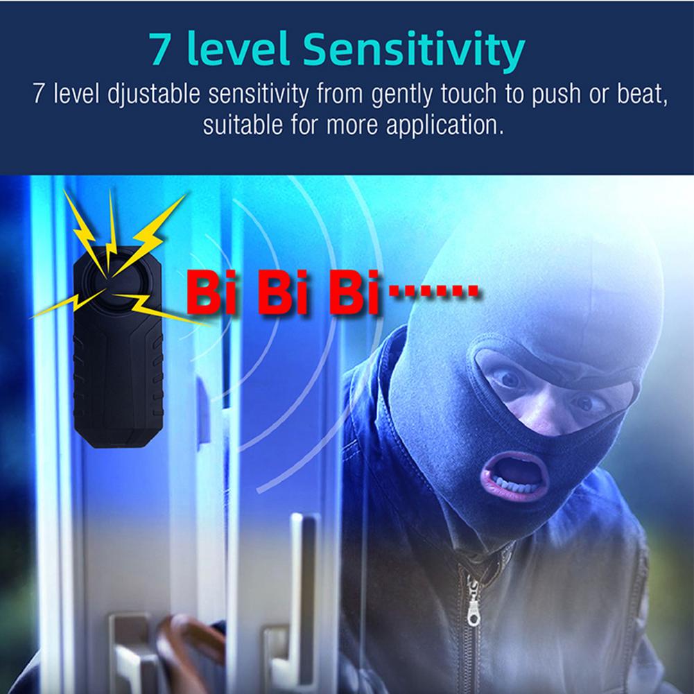 Wireless Remote Control Motorcycle Bicycle Security Alarm Bike Anti-Theft Alarm Waterproof 113dB Electric Car Alarm Sensor