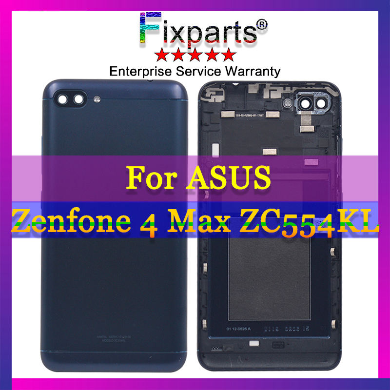 5.5" For Asus Zenfone 4 Max ZC554KL Back Battery Cover Door Rear Housing Case For ASUS ZC554KL Battery Cover Free Shopping