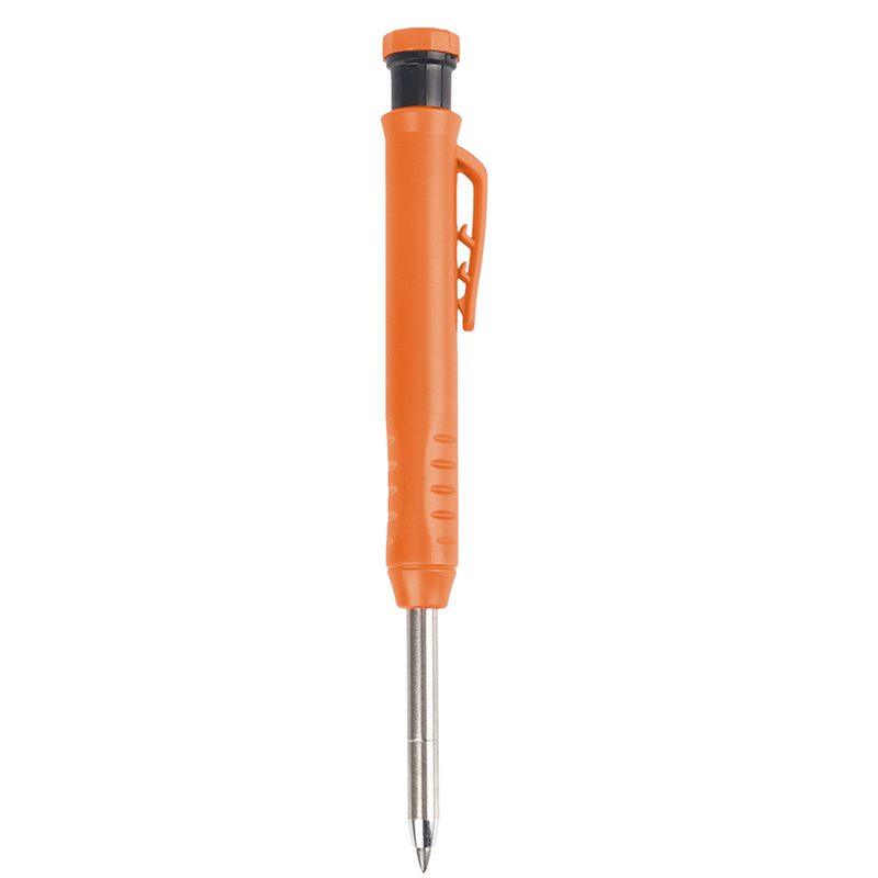 2.8mm solida mekaniska pennor för snickare med vässare för träbearbetning, konstruktion, lång snickarpenna, brevpapper, verktyg: Vinröd