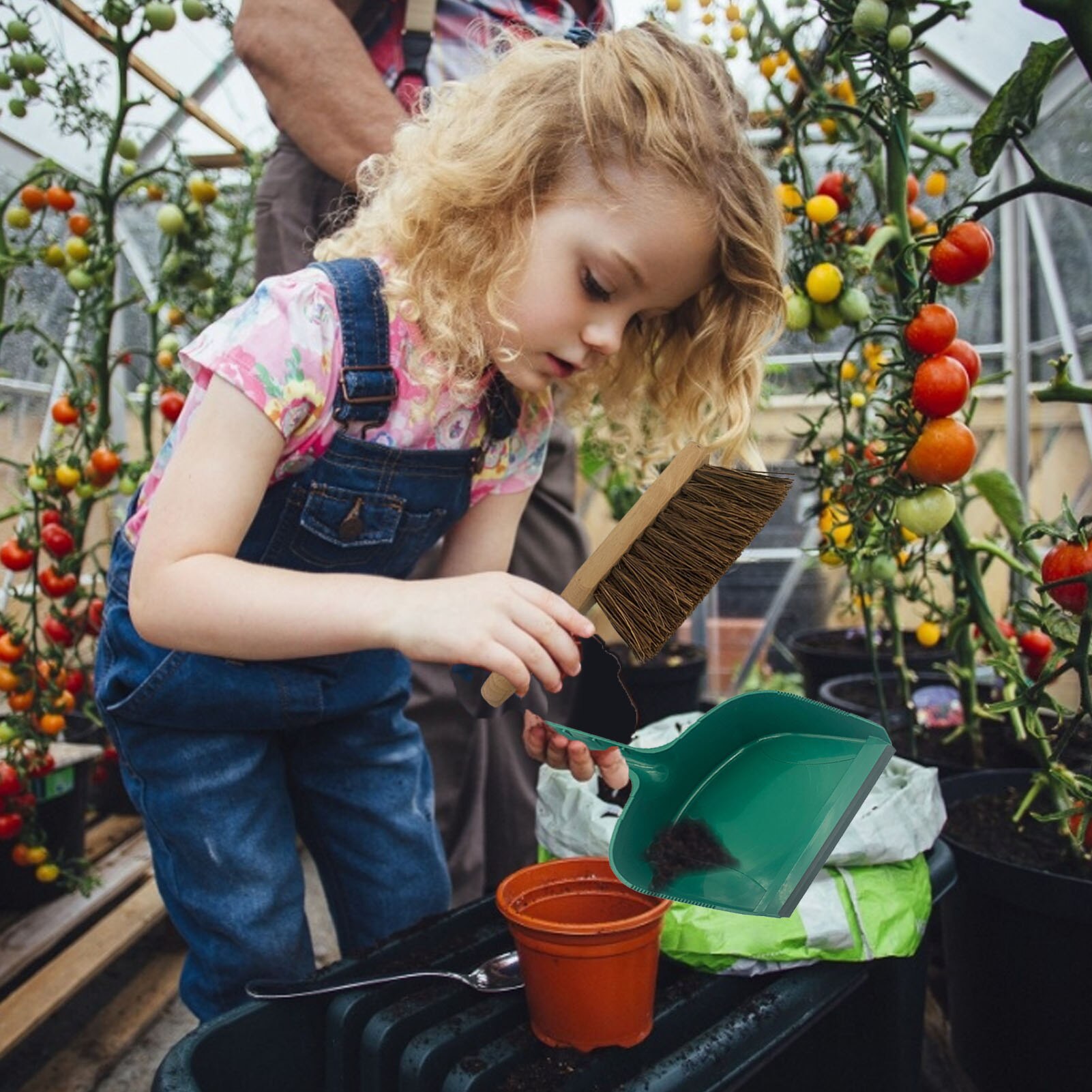 Garden Dustpan And Brush Set Shovel Pan Tool High Save Time Hand Brush Dustpan garden balcony cleaning dustpan Garden