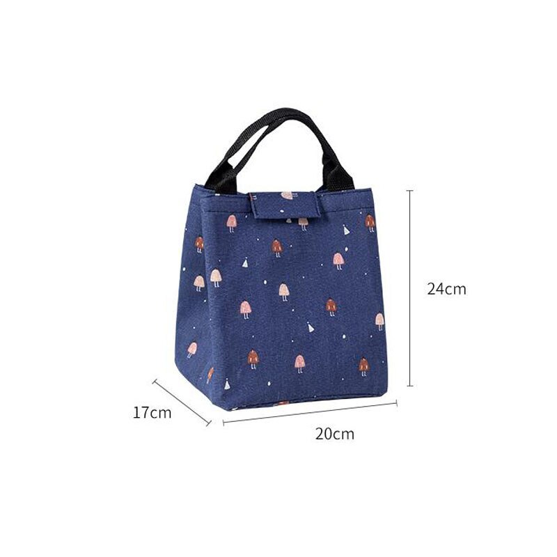 Lunch Box Bag Women Thermal Insulated Lunch Bags For Kid Men Tote Cooler School Food Container Handbag