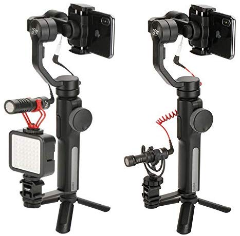 Ulanzi PT-3 Gimbal Accessories Triple Cold Shoe Mounts Plate Microphone Led Video Light Extension Bracket Microphone Stand