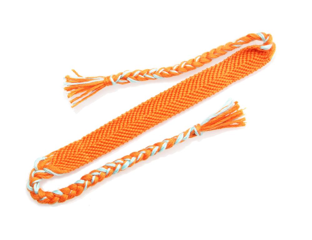 Bohemian Oranje Soild Kleur Geweven Vriendschap Armband Vrouw Man Femme Hippie Boho Homochromy Chevron Gevlochten Armband Strand