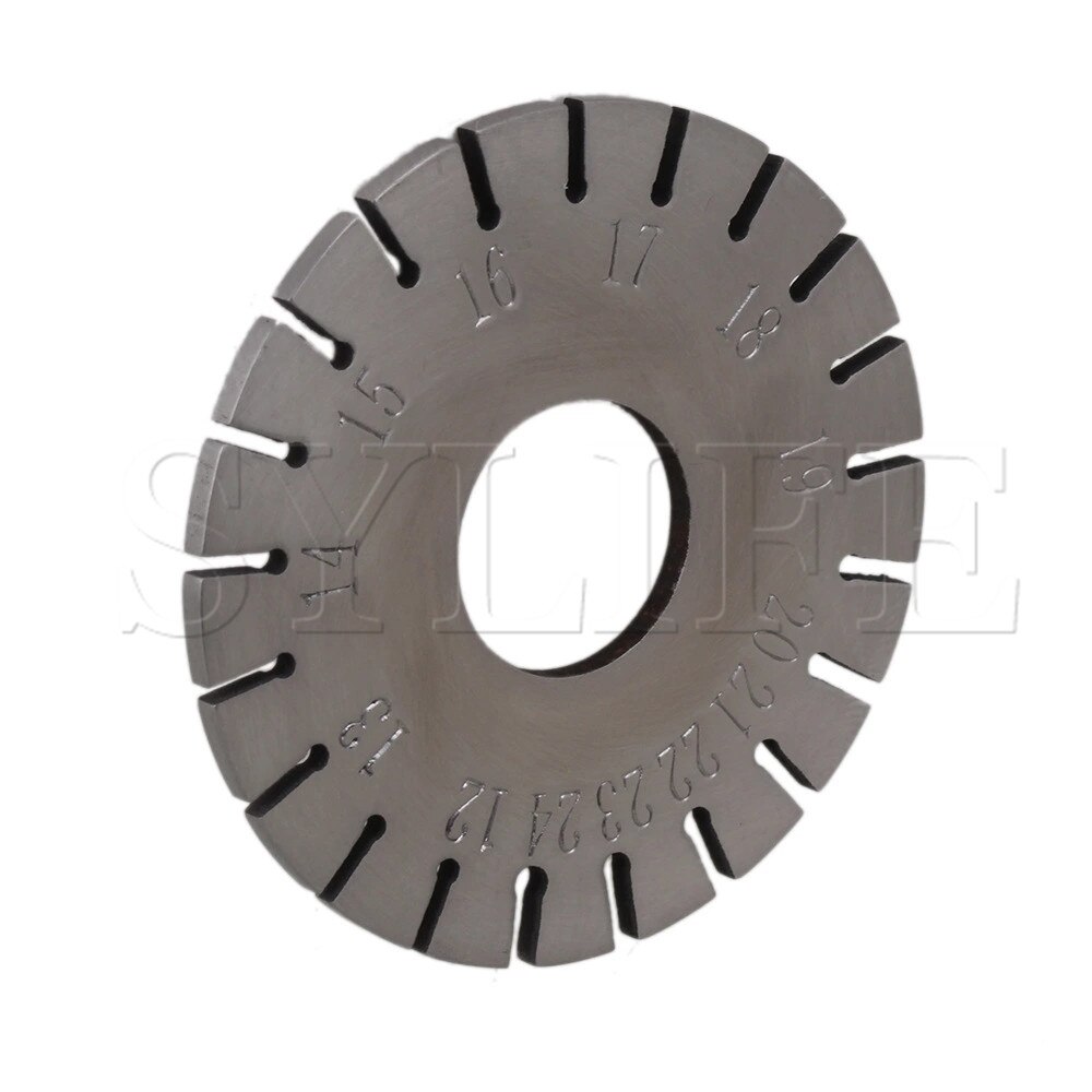 Ronde Rvs Wire Gauge Measurer Voor Piano Nummers 12-24