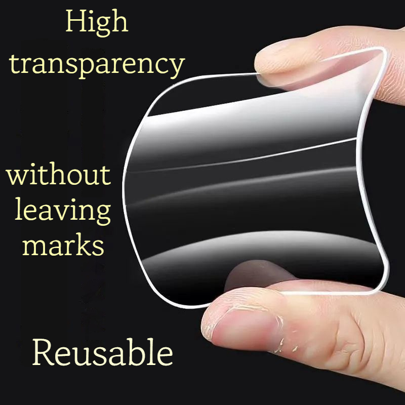 10-100PCS Acrilico Traceless Forte Adesivo biadesivo Trasparente Nano Nastro biadesivo Inserto ad alta viscosità Fila Patch fissa