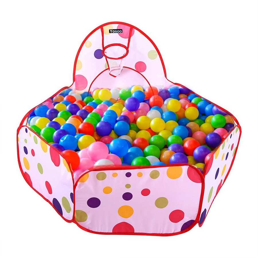 3 in 1 Childrens Tent Indoor Outdoor Baby Play Tent Crawl Tunnel Ball