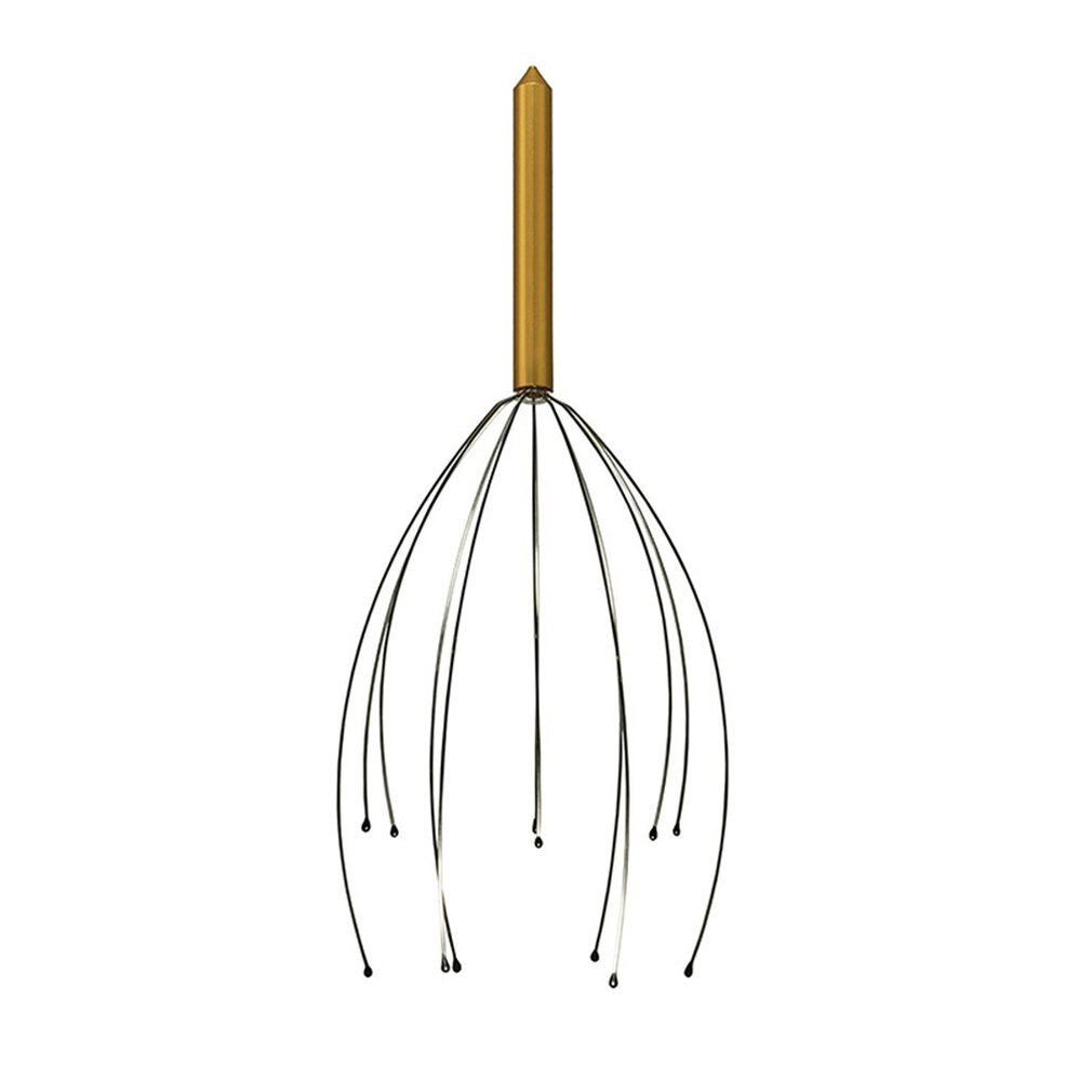 Gancho de masaje para la cabeza, gancho de masaje para el cuero cabelludo, gancho de masaje relajante para el cabello, calmante para el cerebro, novedad de