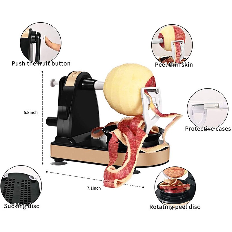 Hand-cranked Multifunctional Apple Peeler Machine Home Fruit Peeler With Apple Slicer Corer Cutter For Kitchen Convenience