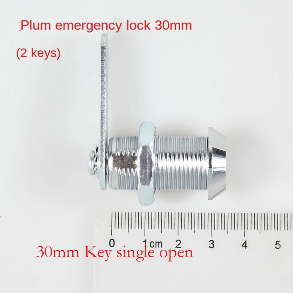 Serrature per cassetta di sicurezza con 2 chiavi Armadietto in metallo Scatola di distribuzione dell'energia Serratura con linguetta meccanica Cassetta postale da scrivania Serratura di emergenza: Argento