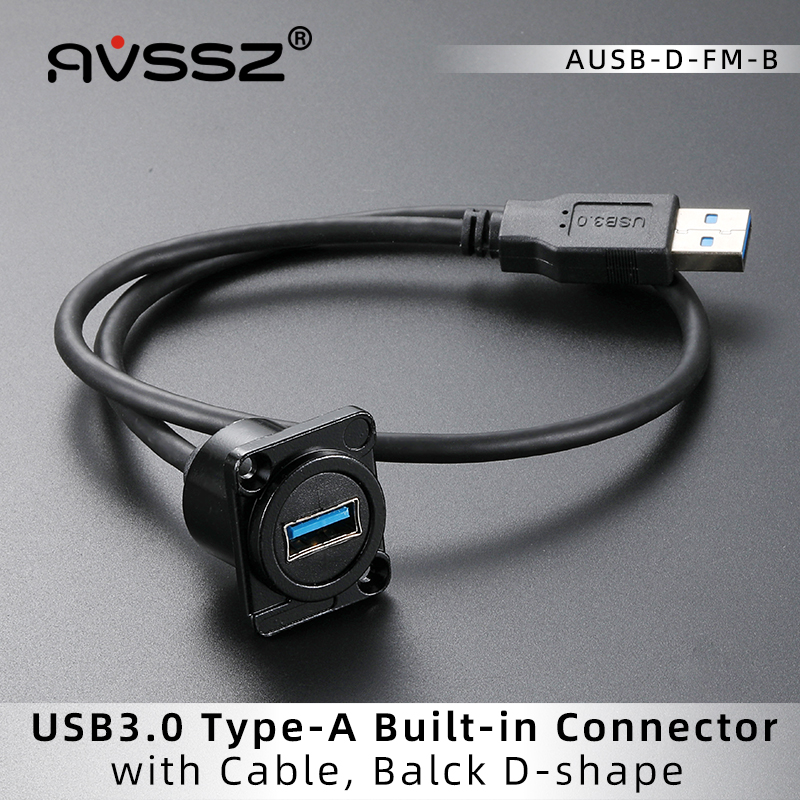 0.5-2m metall hdmi 2.0 data forlengelseskabelkontakt hunn-til-hann innfelt adapterkontaktledninger, til bil, lastebil, motorsykkelindustri: Himmelblå / <= 0.5m