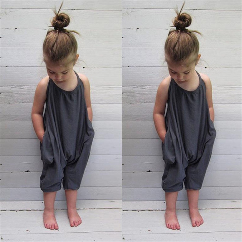Kid Pants Toddler Kid Baby Girls Straps Rompers Jumpsuits Piece Pants Clothing #30
