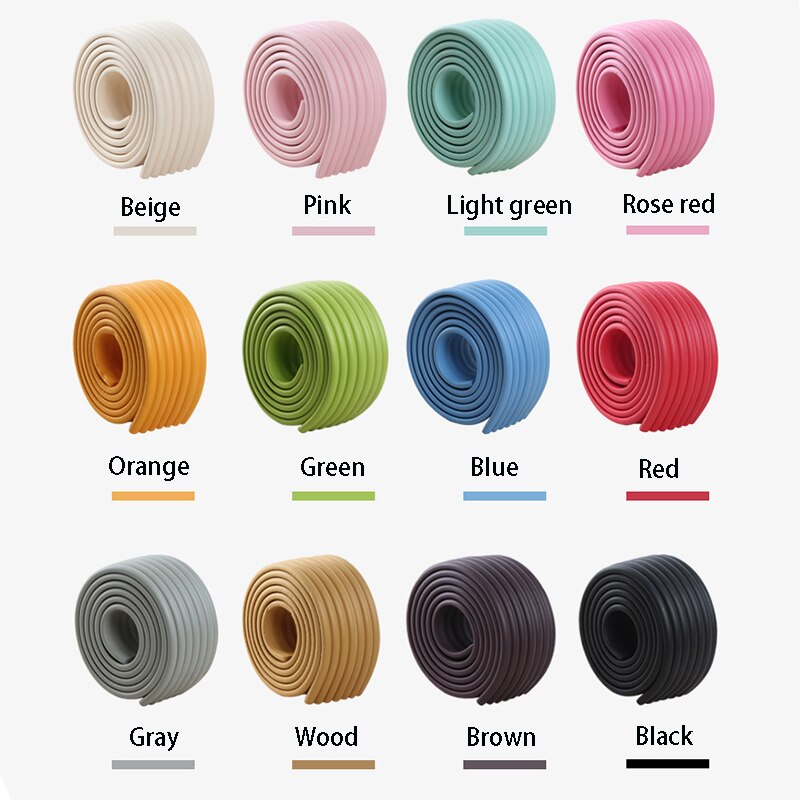 2m baby barnsäkerhet bord hörnskydd skydd barn skum stötfångare kollision breda kuddremsor glas skrivbord kant krockbygel