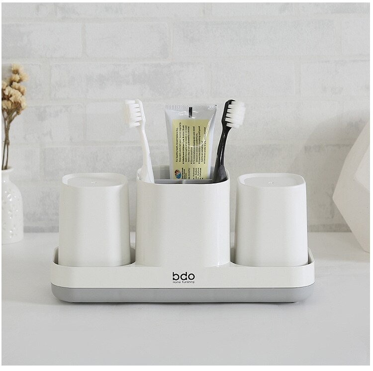mouthwash cup brush toothbrush holder set simple household bathroom couple brush cup bathroom toothbrush holder wholesa: Default Title