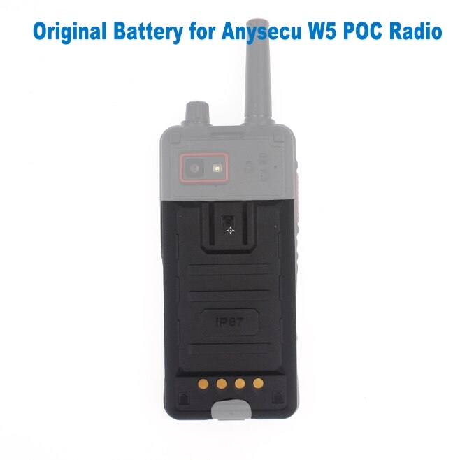 Originele Batterij Voor Anysecu 3G W5 Walkie Talkie 5000Mah 3.8V Li-Ion Batterij