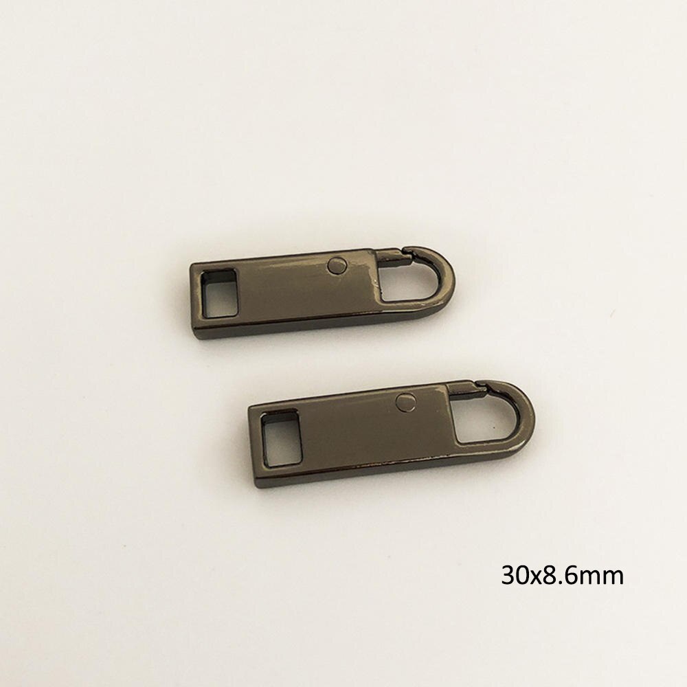 2pcs Zipper Pulls Tab Replacement Luggage Zipper Pull Extension Backpack Zippers Slider Handle Mend Fixer Repair For Suitcase: Bronze 1