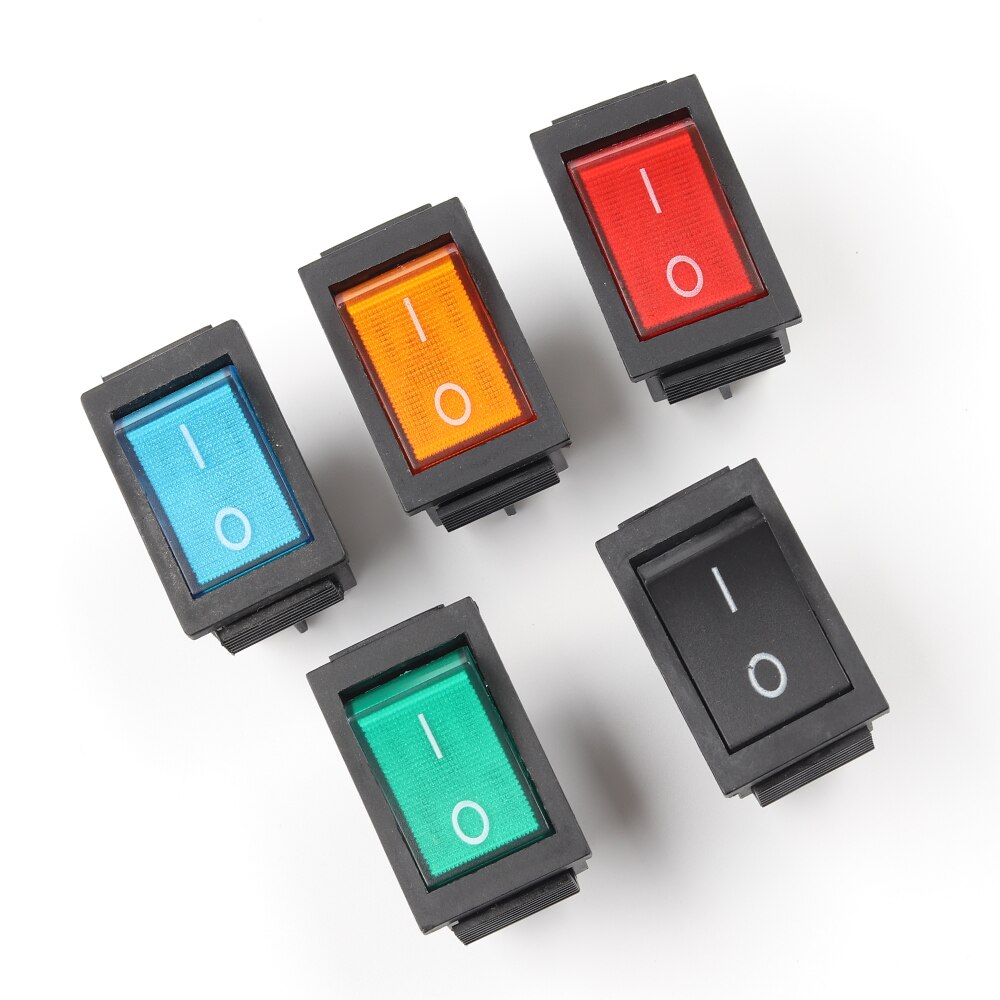 1PCS 4 Pin Rocker Switch ON-OFF Electrical equipment With Light Power Switch 16A 250VAC/ 20A 125VAC KCD4