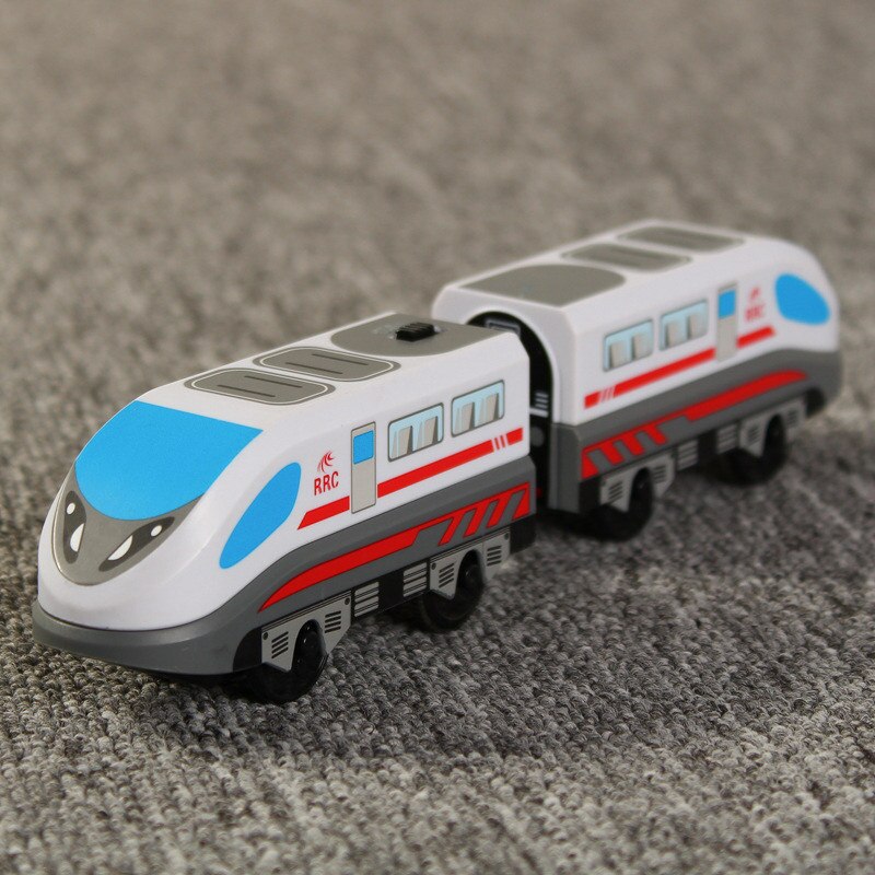 Fit Voor Auto Speelgoed Track Brio Trein Blauw Rood Tracks Combinatie Elektrische Locomotief Speelgoed Voor Kinderen Elektrische Trein Voor Houten track: 6