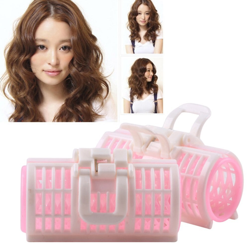 3 pcs Hair Curler Spring Clip Grip Rollers DIY Hairstyle Home Use Salon Magic Bangs Hair Curler Roll Beauty Hair Styling Tool