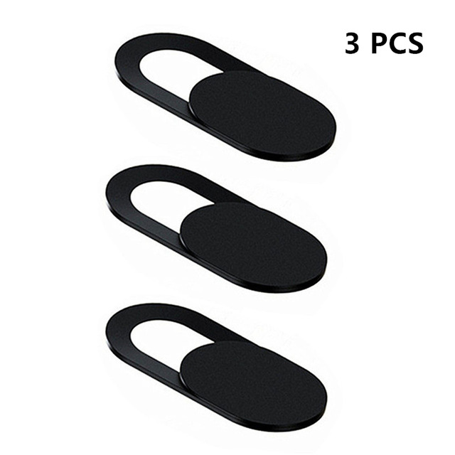 Beste Plastic WebCam Shutter Cover Web Camera Veilige Beschermen Privacy voor Desktop Laptop Telefoon camera's bescherming: 3pcs Black