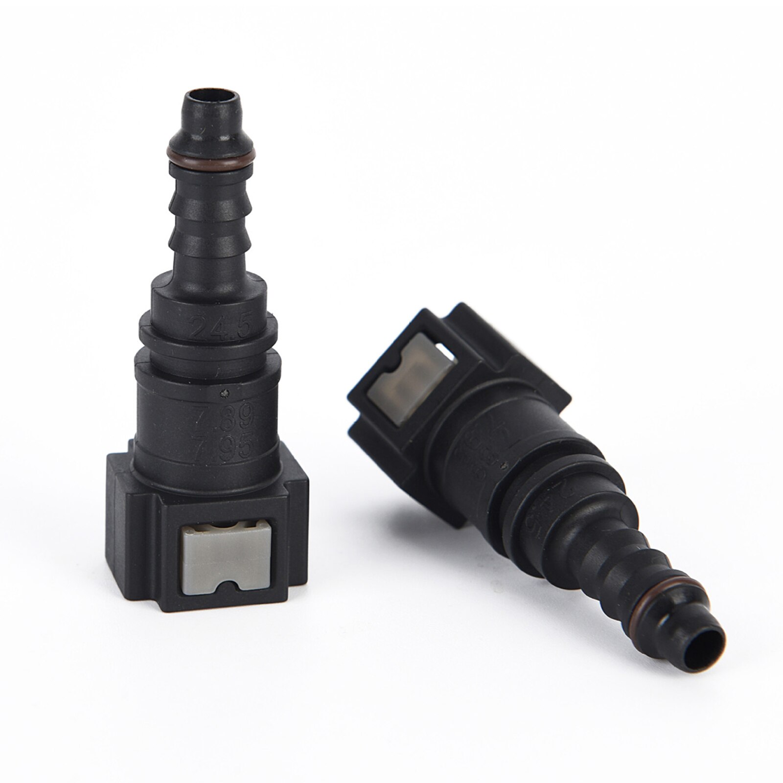 Zwarte Auto Fuel Line Quick Connect Slang Koppeling ID8 7.89 Rubber Nylon Olie Lijn Pijp Connector Disconnect Release Slangfitting