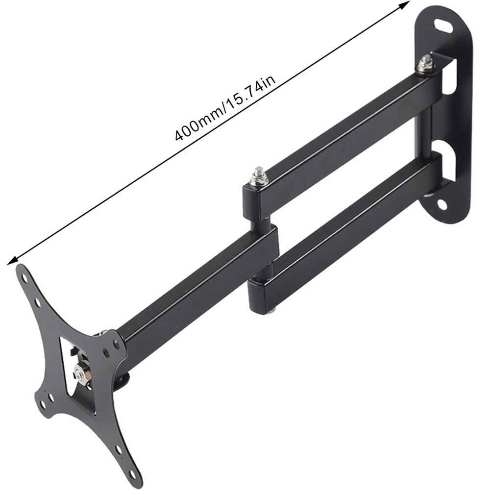 Universal 14-27 Inch Lcd Computer Monitor Rack TV Rack Telescopic Rotating Display Bracket Swing Rack Wall Mount