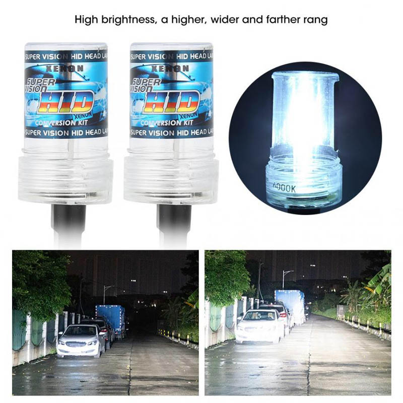2x 55w xenon h7 h11 9005 9006 lâmpadas de farol de carro h8 880 hb3 hb4 h1 hid dc 12v kit luz de nevoeiro lâmpada de cabeça automática 3000k 6000k 12000k