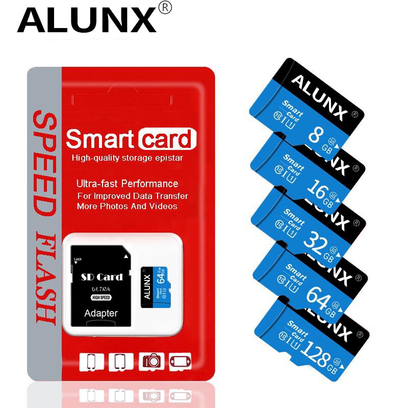 Class 10 Flash Microsd 8GB 16GB 32GB 64GB 128GB 256GB Memory Card Micro SD TF Card 8 16 32 64 128 256 GB for Smartphone Adapter