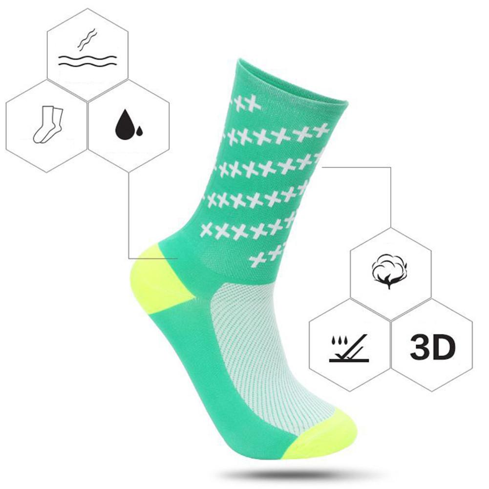 Ausverkauf Radfahren Socken Atmungsaktiv Wicking Füße Schutz Socken Nylon draussen Rennrad Reiten Socken Fahrrad Ausrügestochen