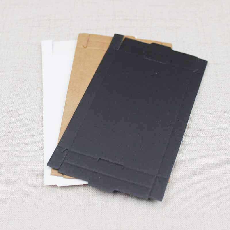 10pcs DIY blank kraft/black/white cardboard slide drawer box / candy favor packing display box custom cost extra