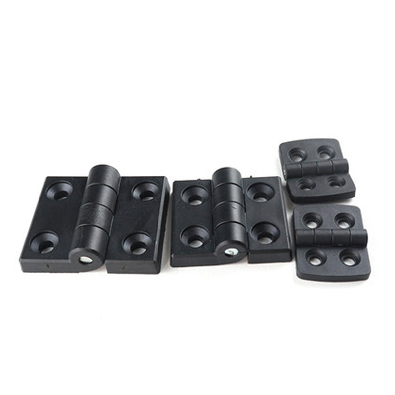 10pcs/Lot Hinges Black Color Nylon Plastic Butt Hinge for Wooden Box Furniture Electric Cabinet