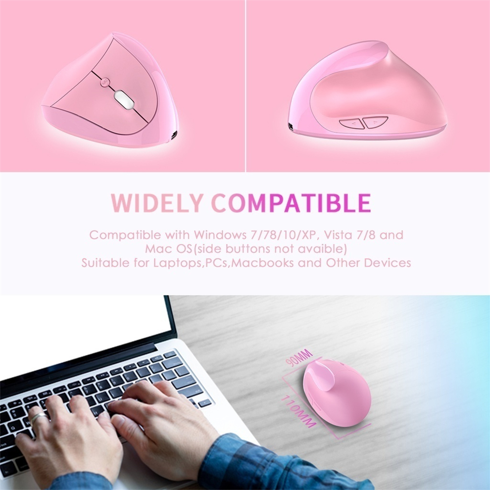 Jomaa wiederauf ladbare vertikale Maus drahtlose USB 2,4g rechte Hand ergonomische Mäuse für Computer Laptop Gaming-Maus