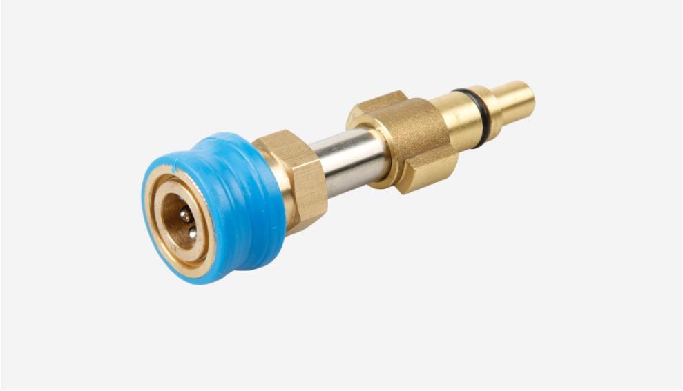 Konverterstik til karcher, bosch, lavor, black decker, nilfisk kew alto fitting  to 1/4 quick release sokkel: Farveløs