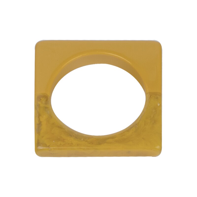 Pulseira vintage de resina, bracelete quadrado para mulheres, joias da moda, acrílico, geométrica, grande, para festa, pulseira para meninas