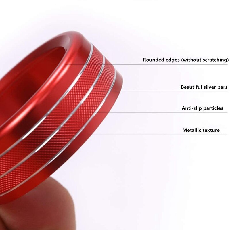 Geschikt voor alfa romeo giulia stelvio interieur accessoires auto interieurbekleding airconditioning knop afdekking