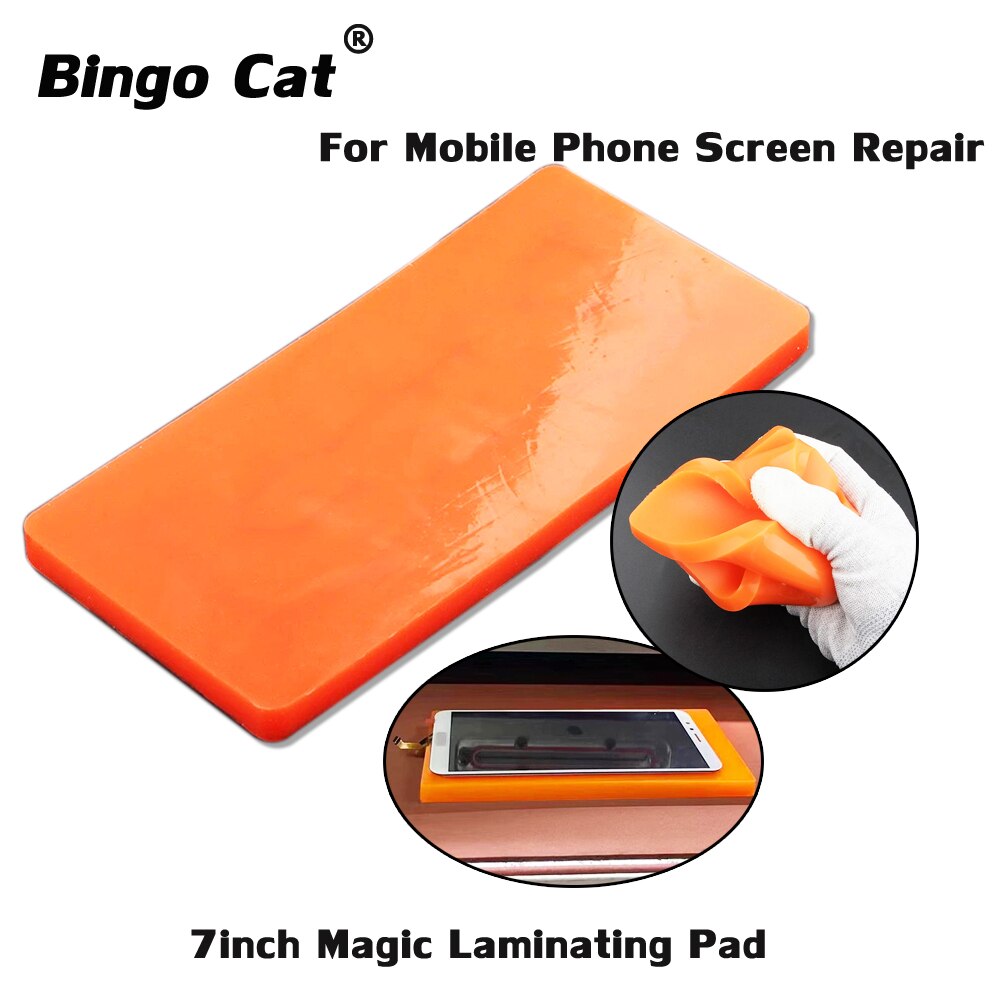 Gtoolspro dicke 1cm superweiche, verschleißfeste 7- zoll-zauberlaminiermatte für handy-lcd-bildschirmreparaturen