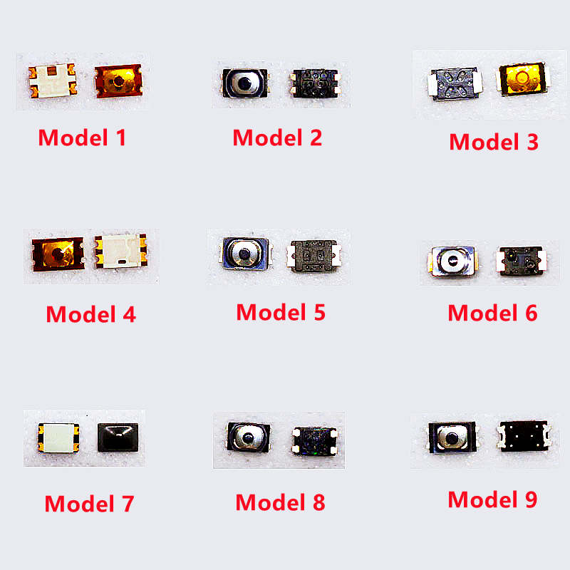 10 unids/lote interruptor de botón táctil Micro interruptor SMD botón interior de encendido y apagado para iPhone Android Huawei Mi OPPO teléfono móvil: Azul oscuro