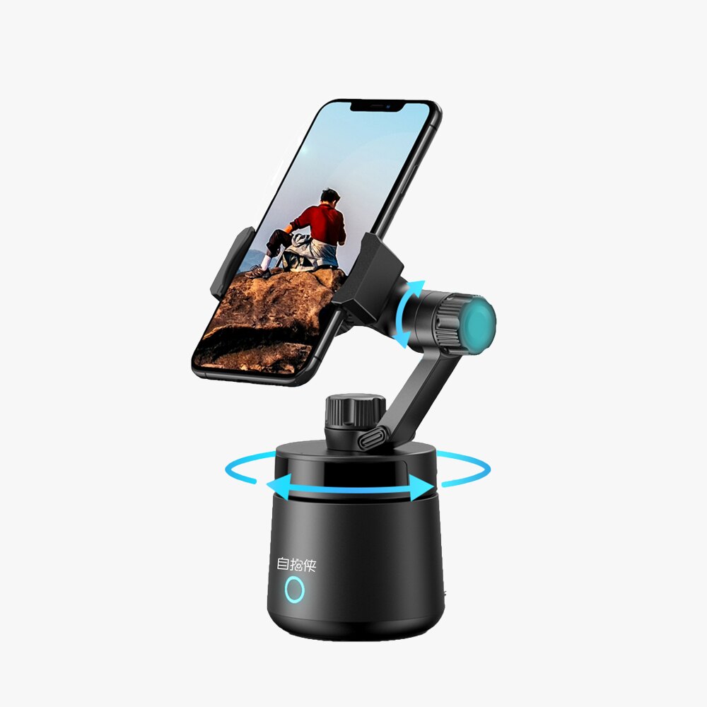 Smart Selfie Stick dopo le riprese Gimbal rotazione a 360 gradi supporto per telefono con fotocamera con tracciamento automatico 3D Live Face regolabile