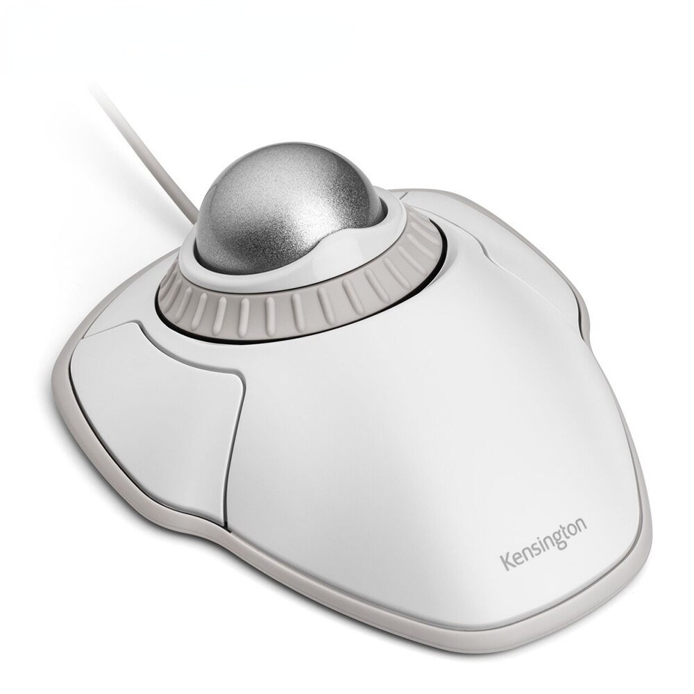 Souris Trackball optique USB avec anneau de défilement, accessoire pour PC ou ordinateur portable, pour AutoCAD avec emballage K72337: white