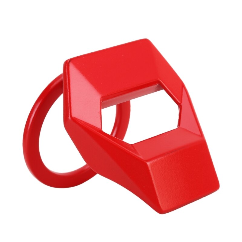 Car Button Sticker Engine Start Key Push Button Protective Cover: Red
