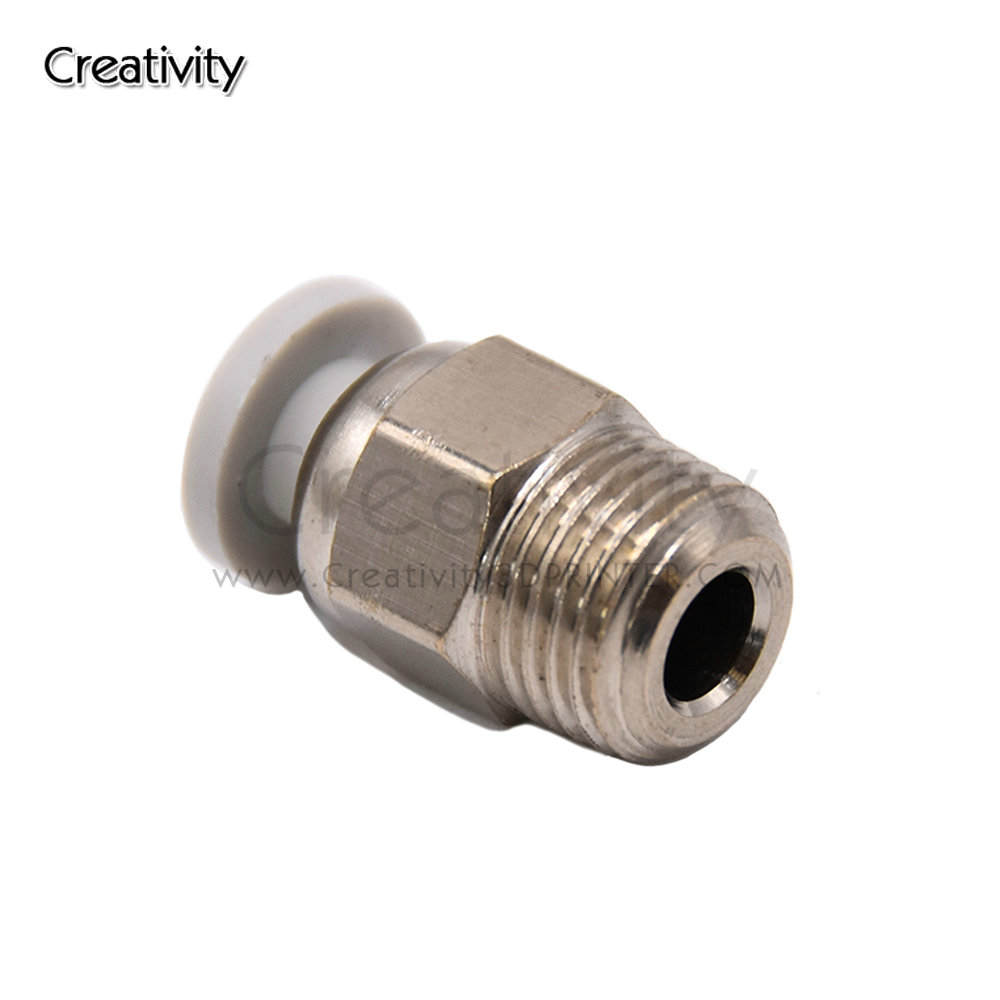 10PCS 3D Printer Pneumatic Connectors Bowden Coupler PC4-01 PTFE Tube for J-Head Extruder Fitting Connectors for CR10 Ender3
