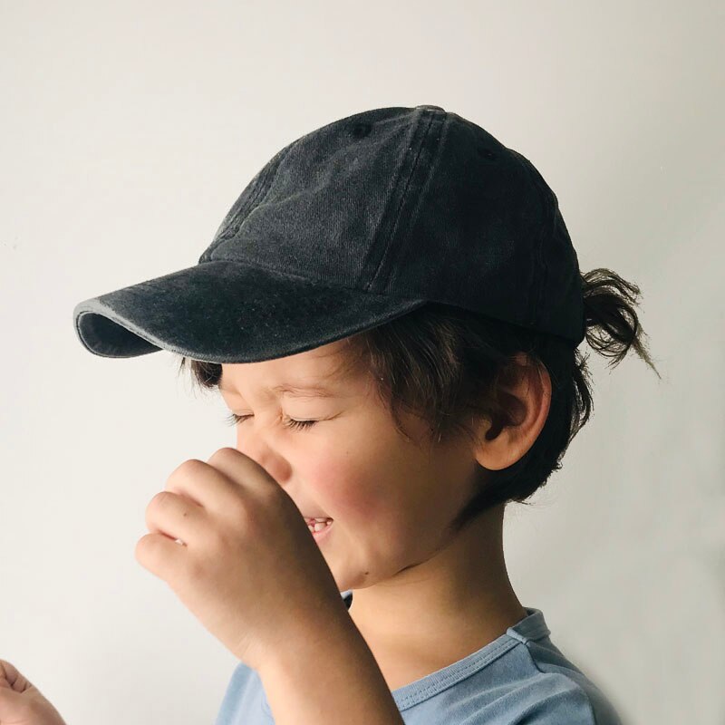 Gorra de béisbol de algodón lavada Vintage para padres e hijos, sombreros para el sol para niño y niña, gorra Snapback para bebé, novedad de 2023