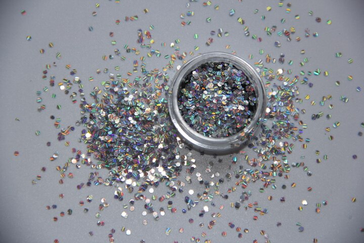 1mm Zilveren Ronde Glitter voor Nail Art DIY Hars Ambachtelijke ..
