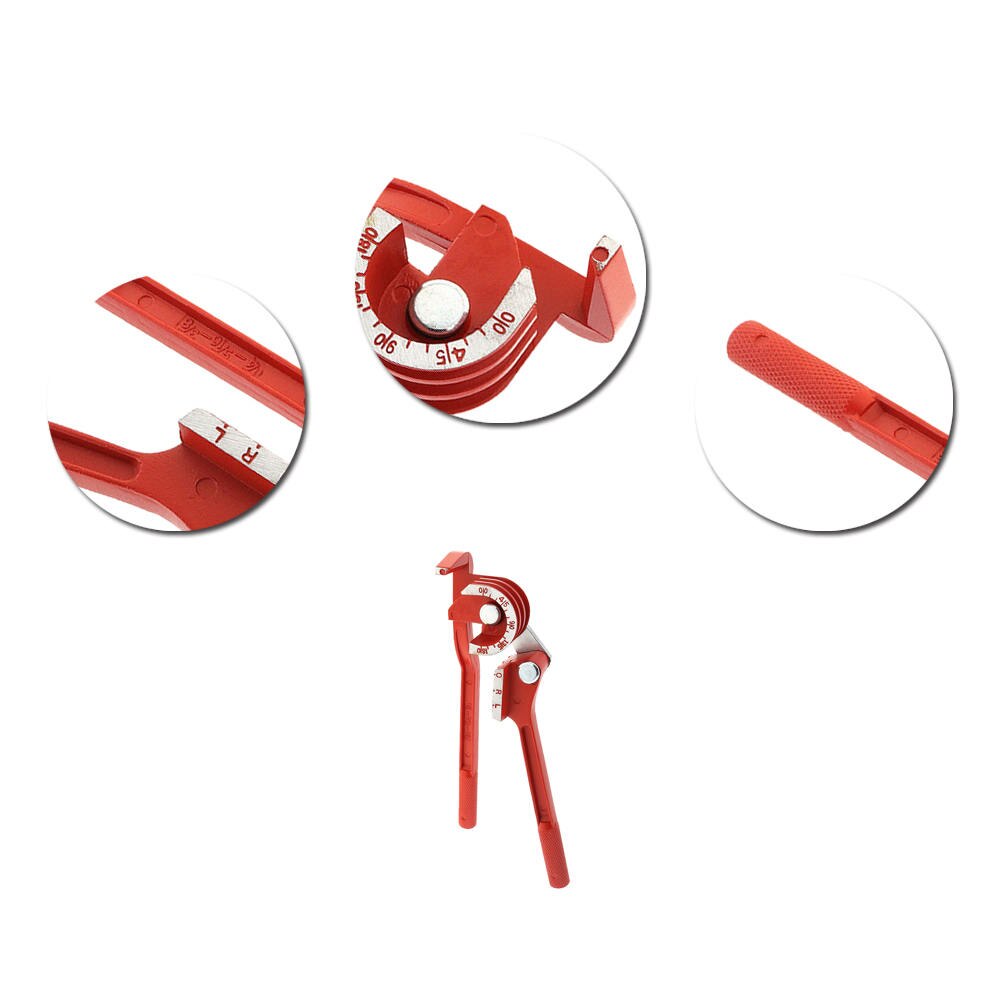 Cintreuse de tubes lourds 3 en 1, en alliage d'aluminium à 180 degrés, 6/8/10mm