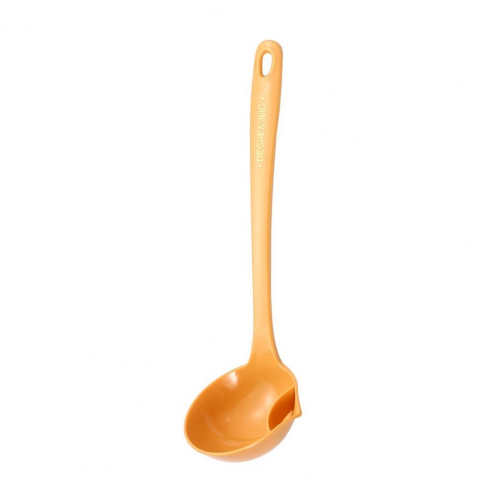 Good Multipurpose Lightweight Food Fat Separator Skimmer Spoon Grease Strainer Oil Separator Spoon Soup Spoon: Orange