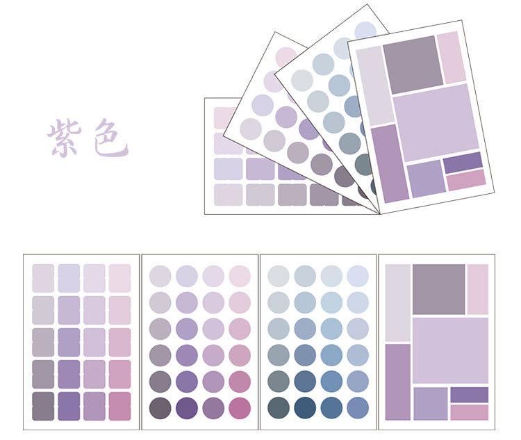 76pcs round Color Coding Circle Dot Sticker Labels... – Grandado