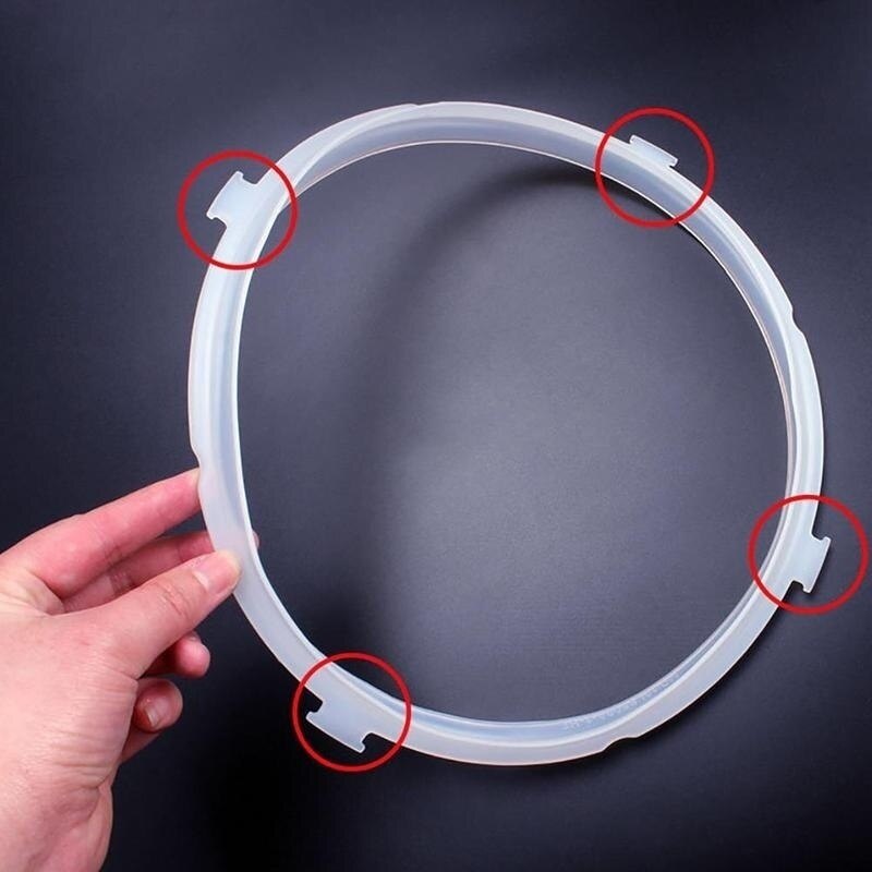 Anillo de sellado Universal de silicona para olla a presión eléctrica, anillo de sellado de goma para olla arrocera, espesamiento de 3L / 4-5L / 6L
